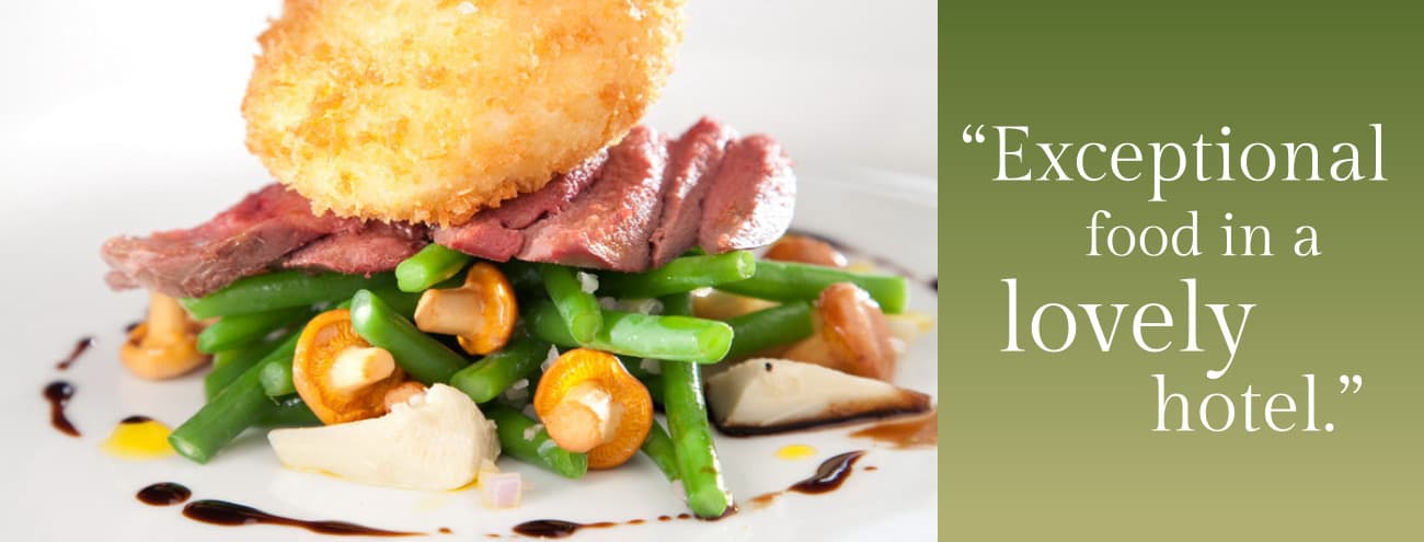 Dining at Kinloch House, Perthshire