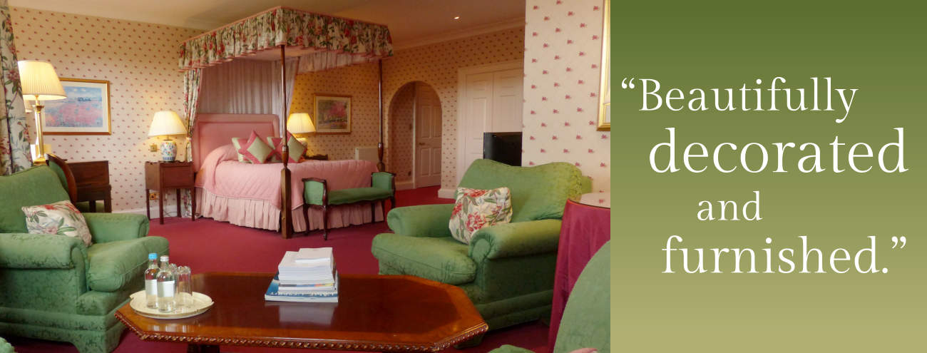Beautifully decorated and furnished